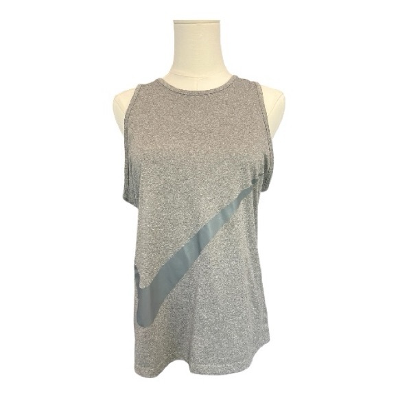 ✨ EUC NIKE Women’s Gray Dri-Fit Tank Top w/ Iconic Swoosh | Size S - Picture 1 of 6